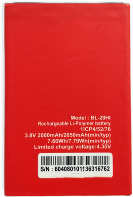 Full Mah Mobile Battery For  Itel A23 BL-20HI
