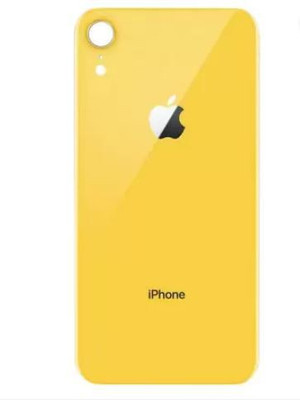 Purplesavvy Apple iPhone XR (Glass) Back Panel(Yellow)
