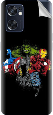 Snooky Oppo Reno7 5G Mobile Skin(Black)