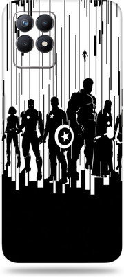 WeCre8 Skin's Realme 8i, Avengers B&W Mobile Skin(Multicolor)