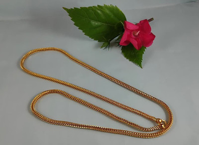 JWorld Fashionable Gold-plated Brass Pendant | Unisex Gold-plated Plated Brass Chain Gold-plated Plated Brass Chain