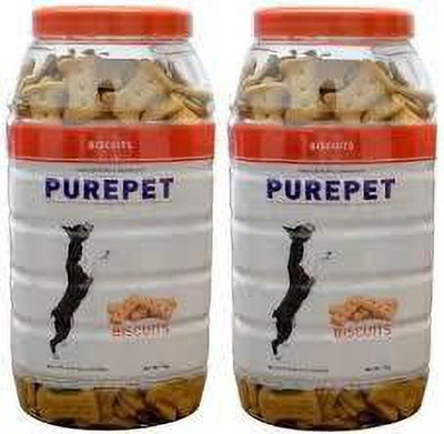 purepet Purepet Dog Treats - Real Chicken Biscuit, Chicken Flavour, 2x1 kg Multipack Chicken 2 kg (2x1 kg) Dry Adult Dog Food