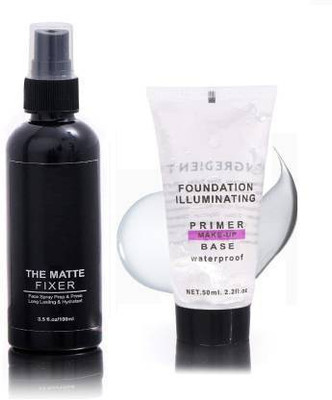 lintip MAKEUP BASE PRIMER WITH MAKEUP FIXER Primer  - 150 ml(TRANSPARENT)