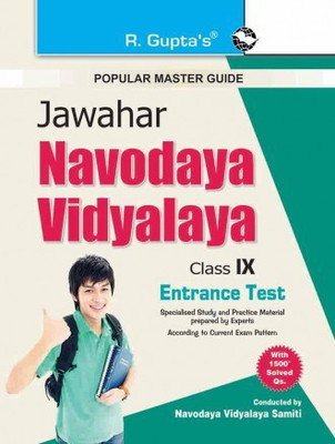 Jawahar Navodaya Vidyalaya Entrance Exam Guide For (9th) Class IX(Paperback, By R Gupta)