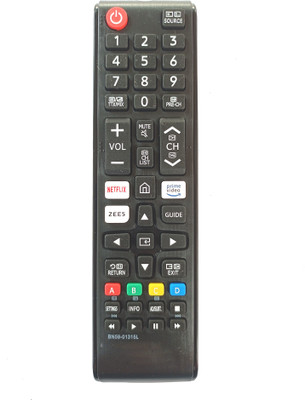 LipiWorld BN59-01315L Universal Remote with Netflix Prime Video Zee5 Function Compatible For Samsung Led Remote Controller(Black)