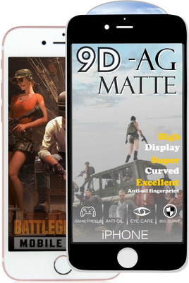 Mobilive Edge To Edge Tempered Glass for Apple iPhone 8 9D Matte Anit Fingerprint Gaming Screen Protector(Pack of 1)