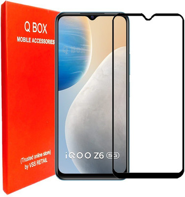 Q Box Edge To Edge Tempered Glass for Vivo IQOO Z6 5G(Pack of 1)