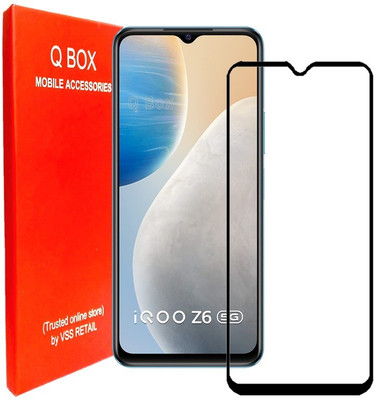 Q Box Edge To Edge Tempered Glass for Vivo IQOO Z6 5G(Pack of 1)