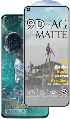 Mobilive Edge To Edge Tempered Glass for OPPO F19 Pro Plus 9D Matte Anit Fingerprint Gaming Screen Protector(Pack of 1)