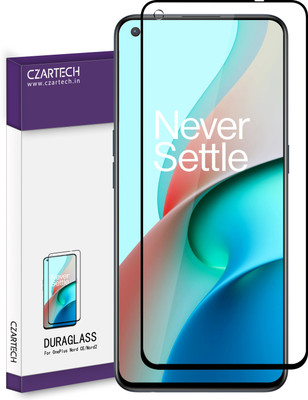 CZARTECH Edge To Edge Tempered Glass for Oneplus Nord CE 5G, Oneplus Nord 2(Pack of 1)