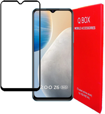 Q Box Edge To Edge Tempered Glass for Vivo IQOO Z6 5G(Pack of 1)