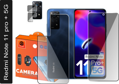 Olonga Front and Back Screen Guard for Redmi Note 11 Pro Plus 5G(Pack of 3)