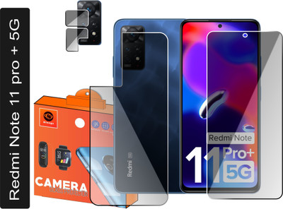 Olonga Front and Back Screen Guard for Redmi Note 11 Pro Plus 5G(Pack of 3)