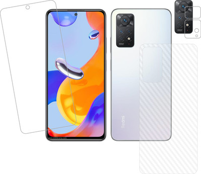 Vatsin Front and Back Tempered Glass for Redmi Note 11 Pro + 5G(Pack of 3)