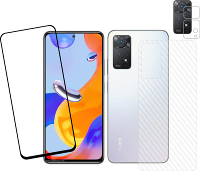 Ten To 11 Front and Back Tempered Glass for Redmi Note 11 Pro + 5G, Redmi Note 11 Pro + 5G (Back Carbon Fiber)(Pack of 3) Ten To 11 Front and Back Tempered Glass for Redmi Note 11 Pro + 5G, Redmi Note 11 Pro + 5G (Back Carbon Fiber)(Pack of 3)