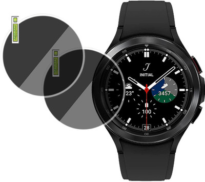 EJZATI Screen Guard for Galaxy Watch4 Classic Bluetooth watch screen guard(Pack of 2)