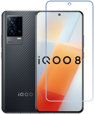 DVMART Screen Guard for 9H Crystal Clear Vivo IQOO 8(Pack of 1)