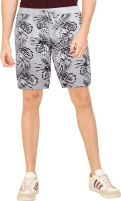 ND FASHION STYLES Graphic Print Men Grey Regular Shorts