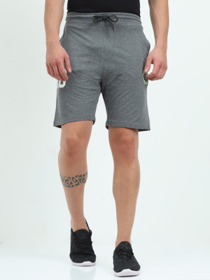 FERVORO Solid Men Grey Regular Shorts