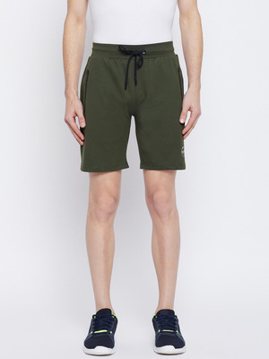 DUKE Solid Men Green Regular Shorts