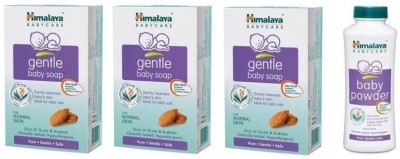 HIMALAYA OFFER PACK 2sets baby soap 6*75g and 2*50g powder(free) pack of 1(Purple, White)