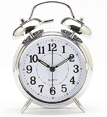 LAAYO Analog Silver, White Clock