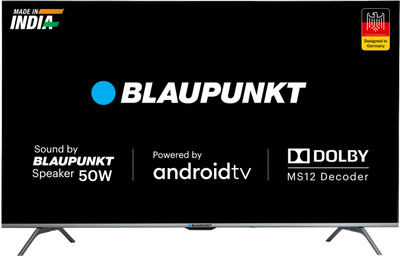 View Blaupunkt Cybersound 108 cm (43 inch) Ultra HD (4K) LED Smart Android TV with Dolby MS12 & 50W Speakers(43CSA7070)  Price Online