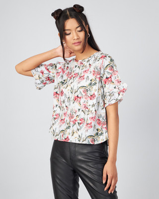 Chimpaaanzee Casual Printed Women Green Top