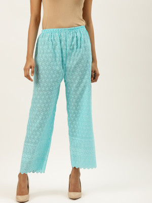 DEIFIC Regular Fit Women Light Blue Trousers