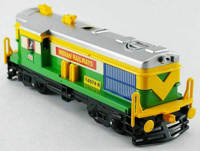 SAVIA TOYS Locomotive Pull Back Train Engine [GREEN](Multicolor)