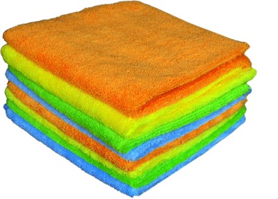 shree shyam veg enterprises Microfiber Vehicle Washing  Cloth(Pack Of 8, 270 GSM)