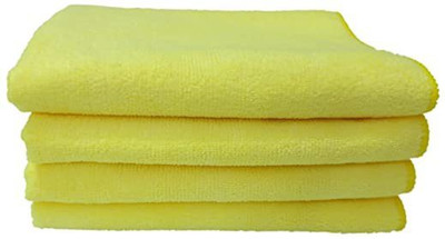 Relaxfeel Microfiber Vehicle Washing  Cloth(Pack Of 4, 340 GSM)
