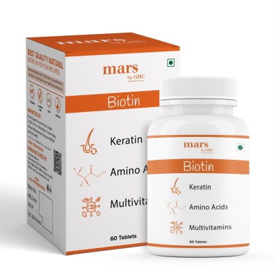 mars by GHC Hair Growth Biotin Tablets | Multi Vitamin Tablets | Strong Hair Growth(60 No)