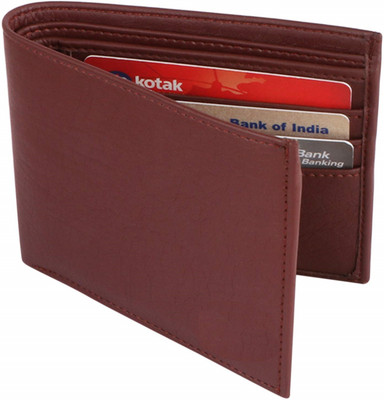 ShopMore Men Brown Artificial Leather Wallet(11 Card Slots)