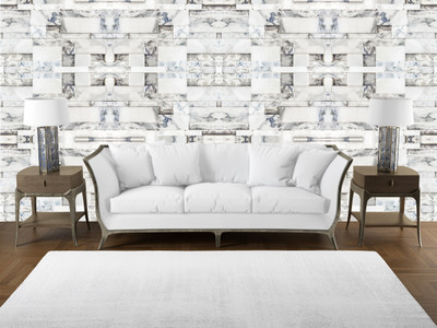 ASA PRINT SOLUTION Abstract White Wallpaper(228 cm x 40 cm)