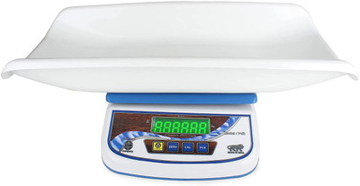SMIC Digital Baby Weighing Scale With Tray For Newborn Baby upto 20KGS Weight Machine Weighing Scale(White)