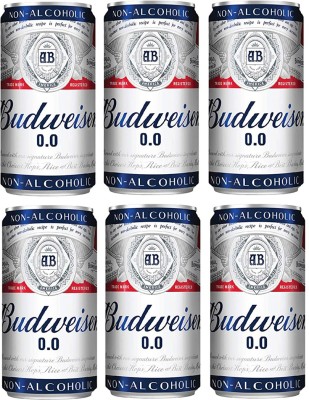 Budweiser 0.0 NON-ALCOHOLIC TIN PACK OF 6 Tin(6 x 330 ml)