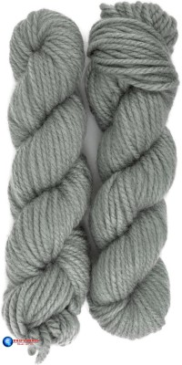 Ganga Motu Thick Chunky Hand Knitting Yarn (Smoke Grey)(Hanks-200 grams)