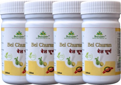 Dhanwantri Natural Herbs Care Bel Churan 100 grm EACH(Pack of 4)