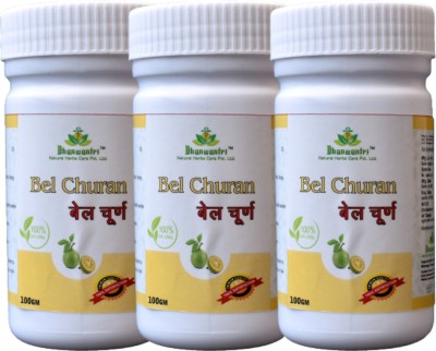 Dhanwantri Natural Herbs Care Bel Churan 100 grm EACH(Pack of 3)