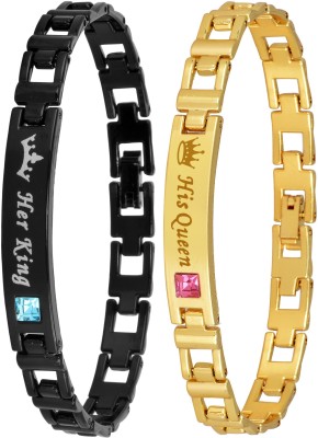 KAJARU Metal, Alloy Bracelet(Pack of 2)