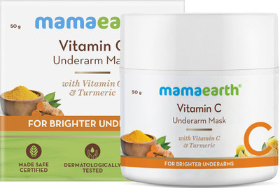 MamaEarth Vitamin C Underarm Mask with Vitamin C & Turmeric for Brighter Underarms