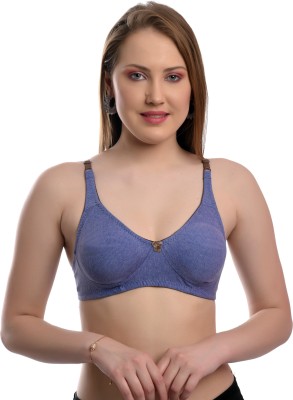 Creative point Women T-Shirt Non Padded Bra(Blue)