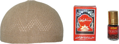 GoodFeel Self Design Prayer Cap Cap(Pack of 2)