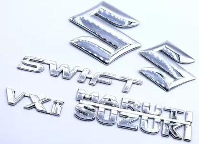 Automopix Emblem for Car(Silver)