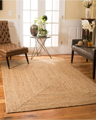 Jilani Handloom Rugs Beige Jute Carpet(3 ft,  X 5 ft, Rectangle)