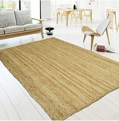 Jilani Handloom Rugs Beige Jute Carpet(3 ft,  X 5 ft, Rectangle)