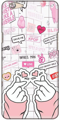 Zappy Back Cover for Oppo A83(Pink, Pack of: 1)