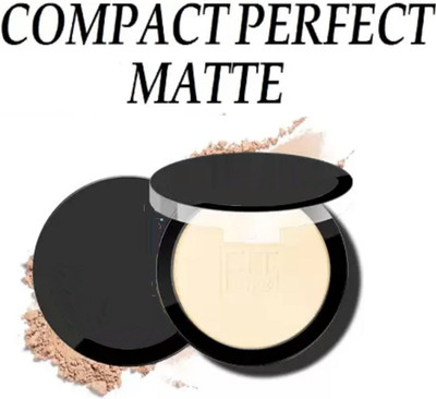 tanvi27 MATTE + PORE LESS PRESSED POWDER COMPACT Compact(BEIGE, 18 g)