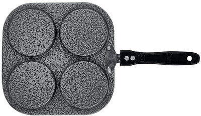 Masox Store Multi Snack Maker 4 in 1 Mini Pancake Maker,Mini Crepe PAN,Pancake Moulds i-31 Induction Bottom Non-Stick Coated Cookware Set(Aluminium, 1 - Piece)